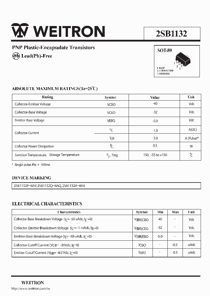 2SB1132_1073439.PDF Datasheet