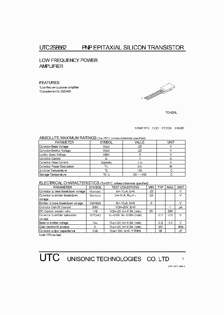 2SB562_1044431.PDF Datasheet