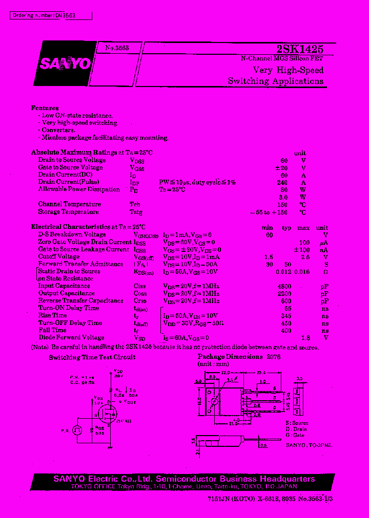 2SK1425_1150092.PDF Datasheet