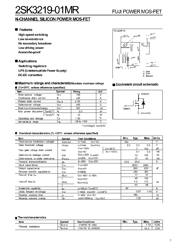 2SK3219-01MR_1198579.PDF Datasheet