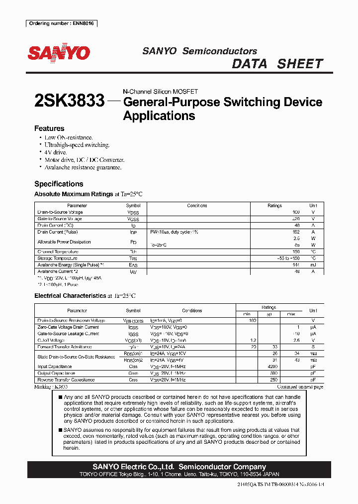 2SK3833_1025044.PDF Datasheet