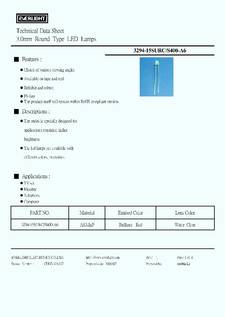 3294-15SURCS400-A6_1199166.PDF Datasheet