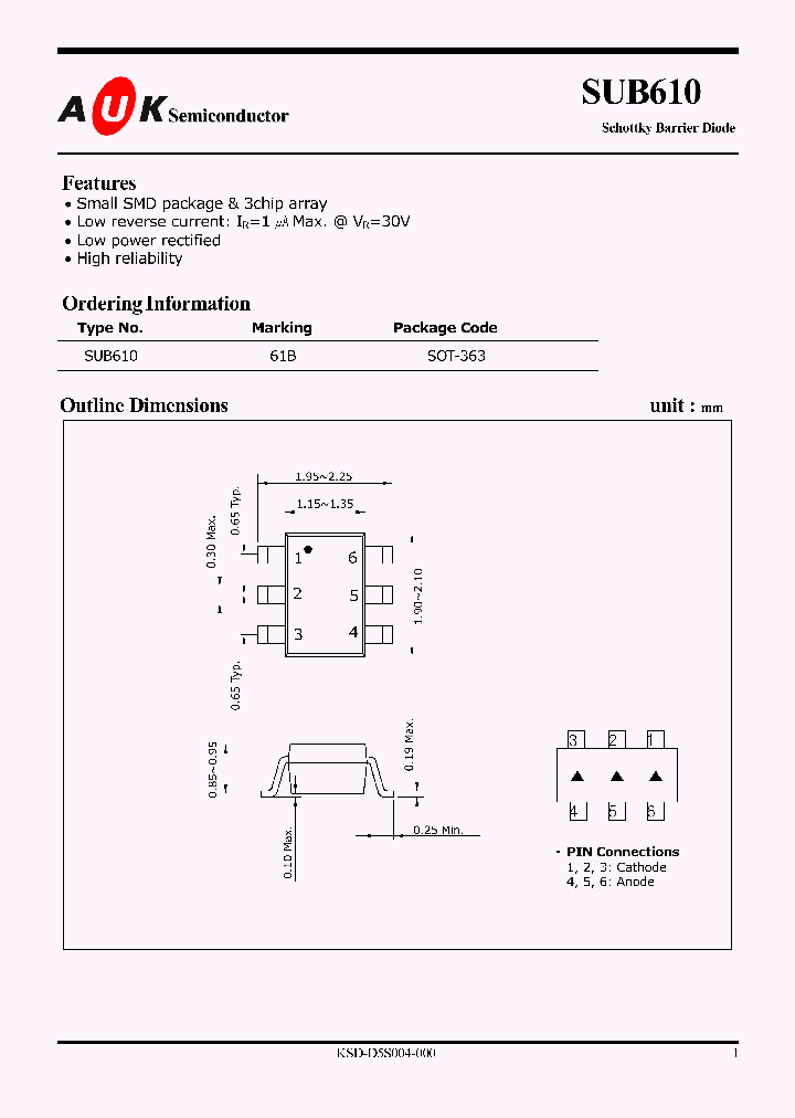 SUB610_1131695.PDF Datasheet