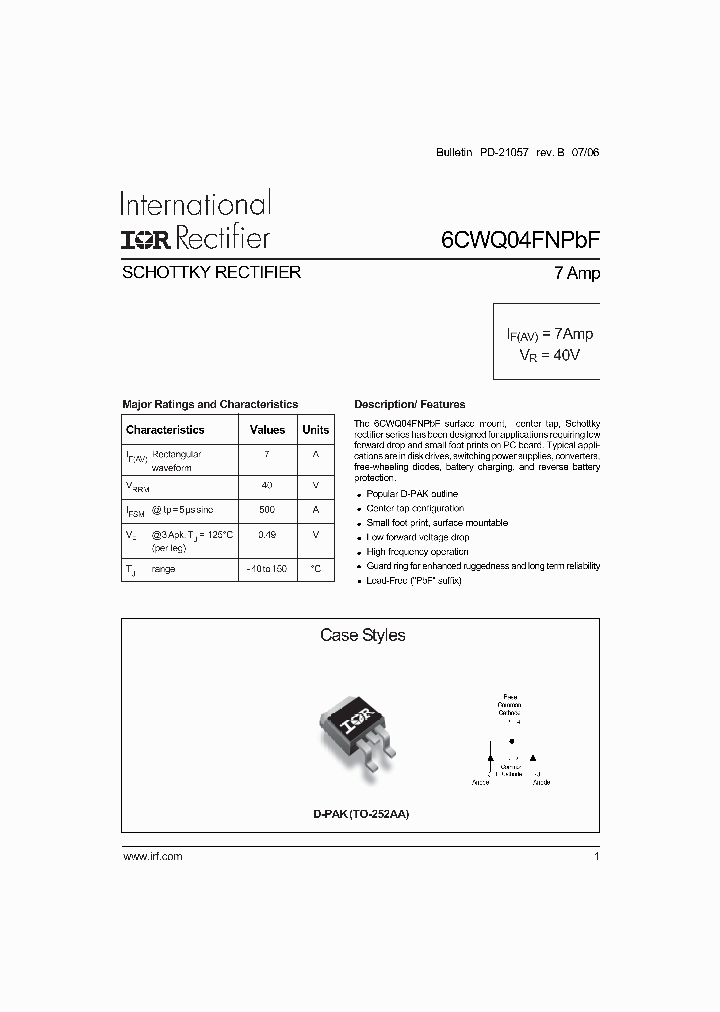 6CWQ04FNPBF_1145515.PDF Datasheet