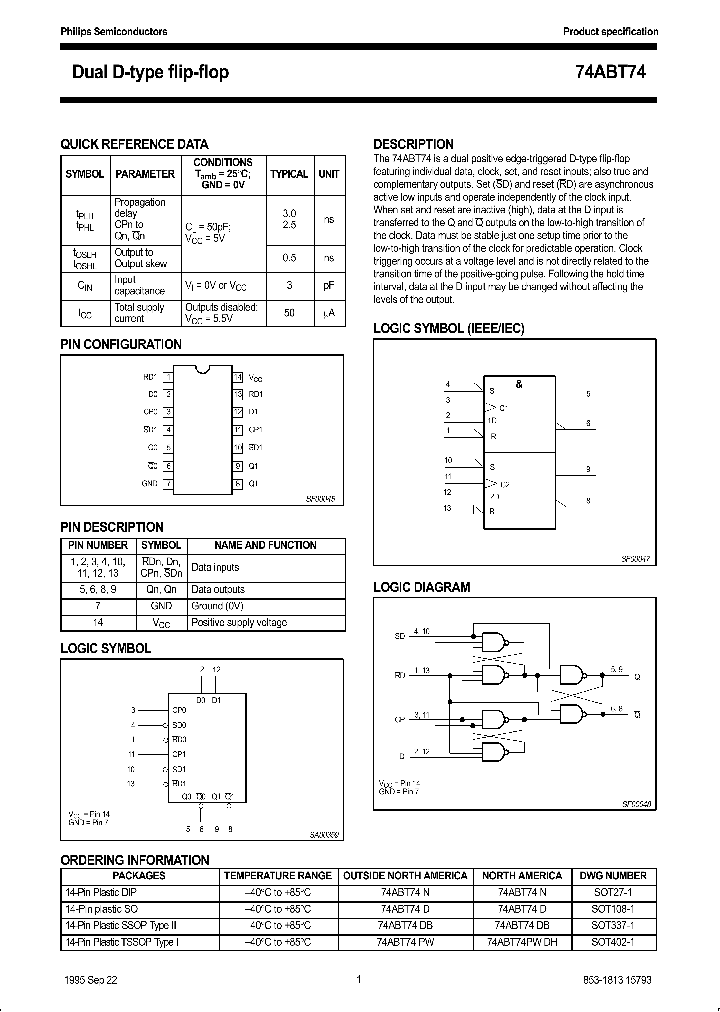 74ABT74PWDH_1201405.PDF Datasheet