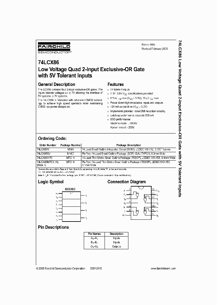 74LCX86MTC_1076792.PDF Datasheet