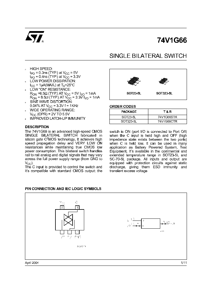 74V1G6604_1133884.PDF Datasheet