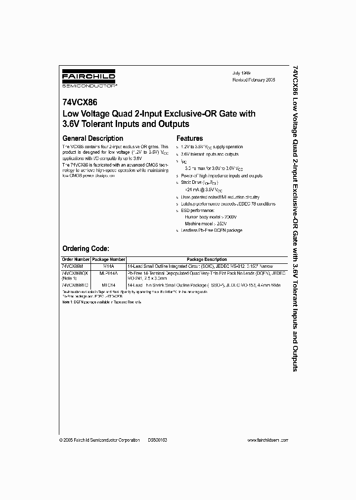 74VCX86MTC_1203090.PDF Datasheet