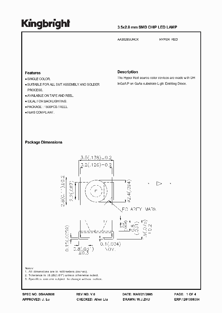 AA3528SURCK_1204962.PDF Datasheet