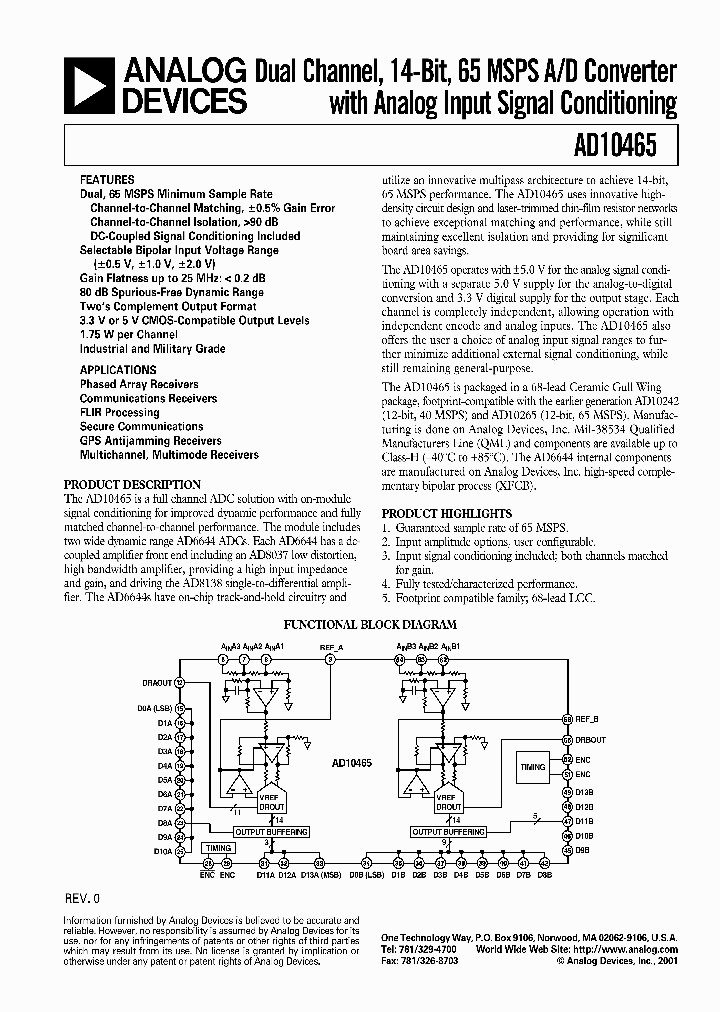 AD10465AZ_1135640.PDF Datasheet