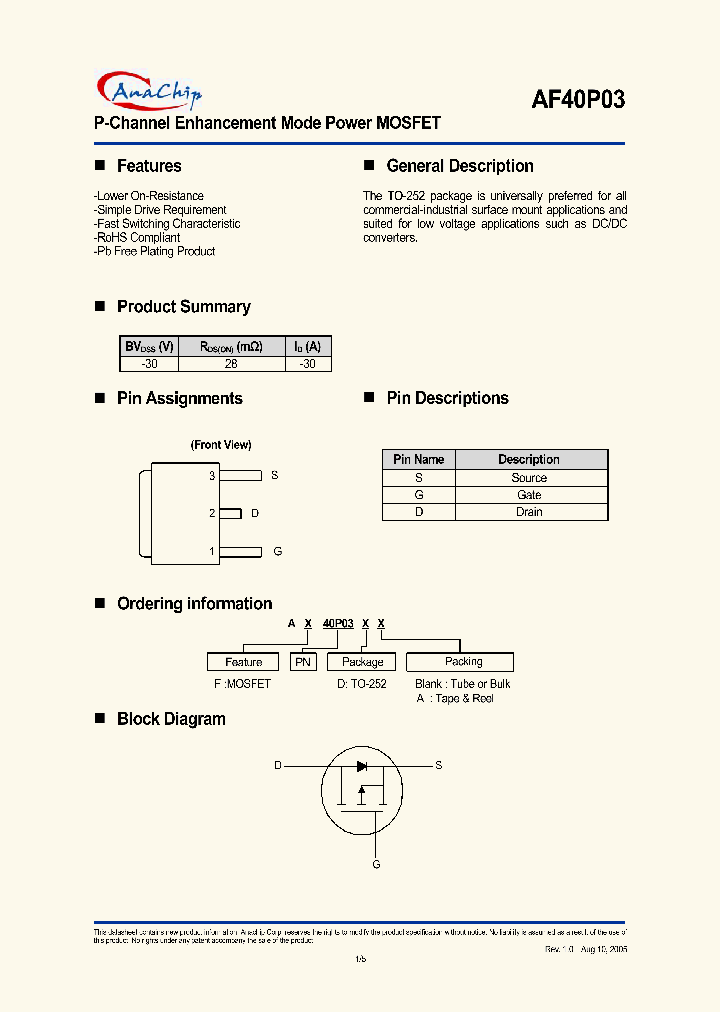 AF40P03DA_1208023.PDF Datasheet