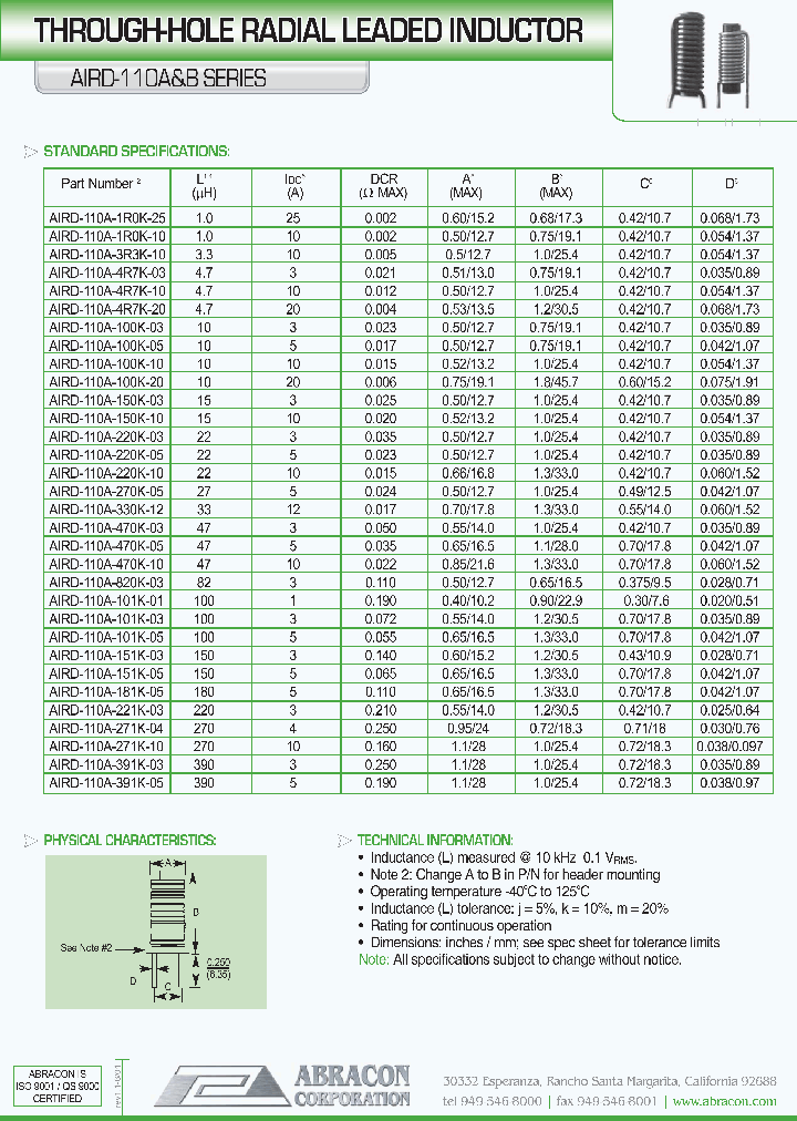 AIRD-110B_1208452.PDF Datasheet