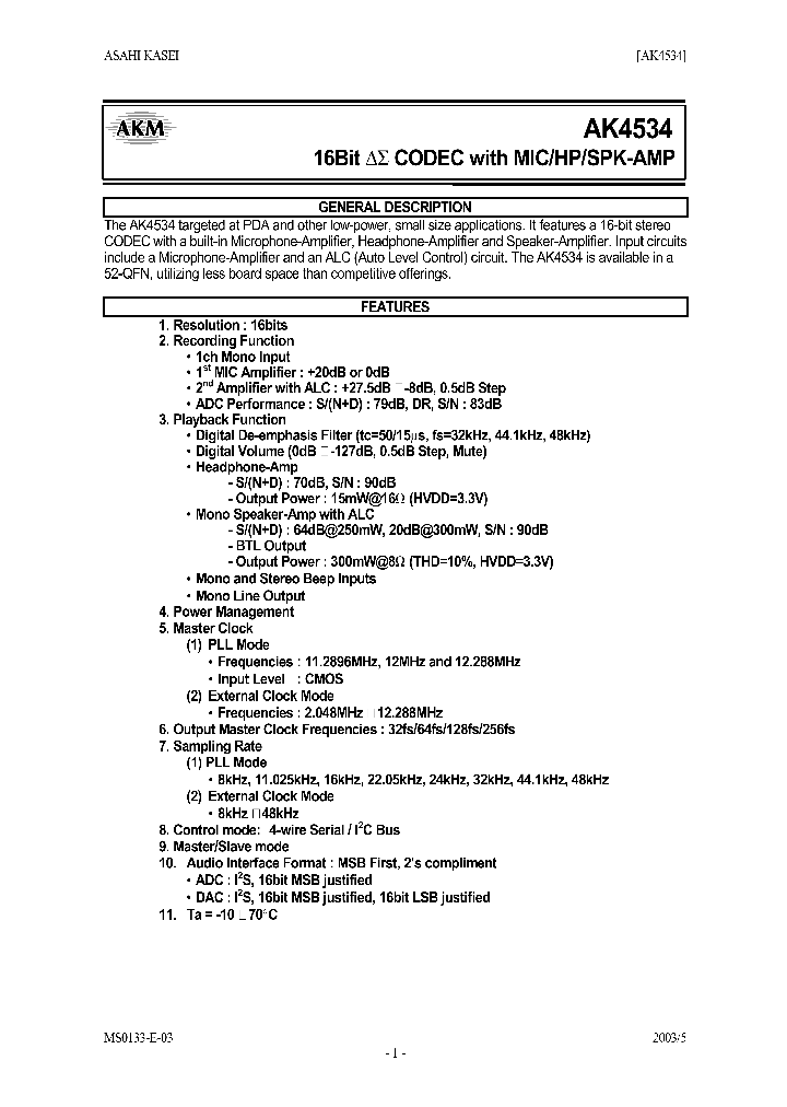 AKD4534_1015425.PDF Datasheet