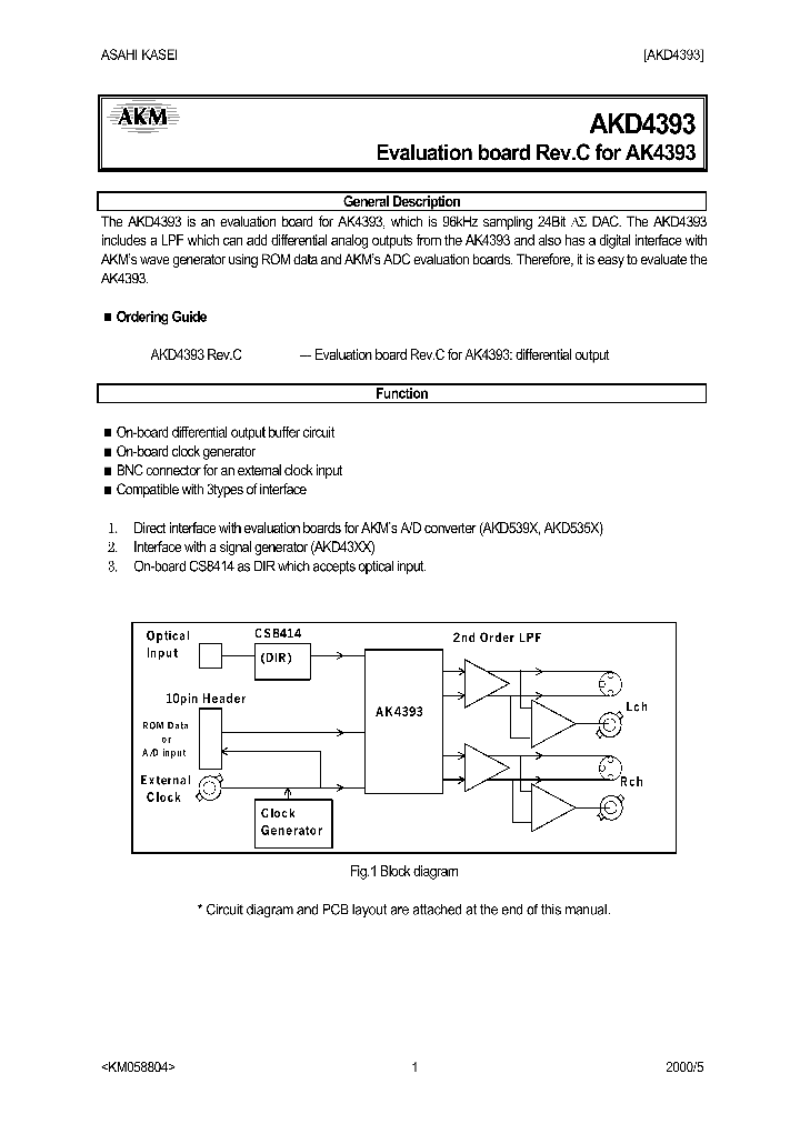 AKD4393_1208627.PDF Datasheet