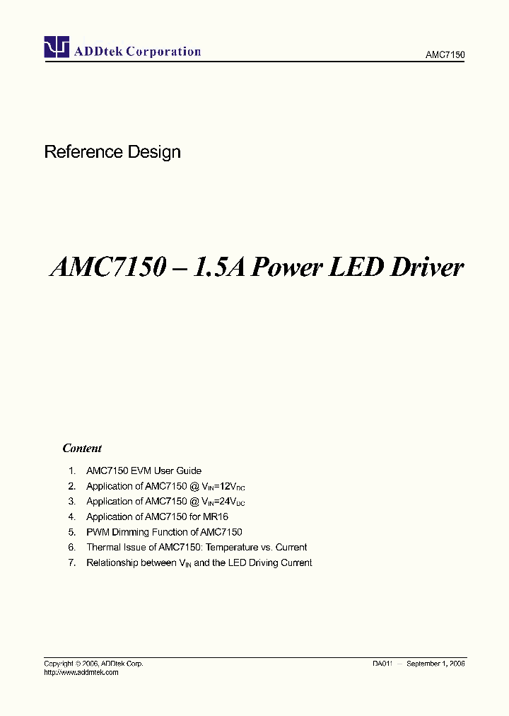 AMC7150_1082833.PDF Datasheet