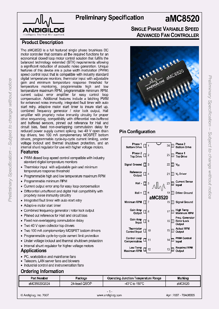 AMC8520_1074586.PDF Datasheet