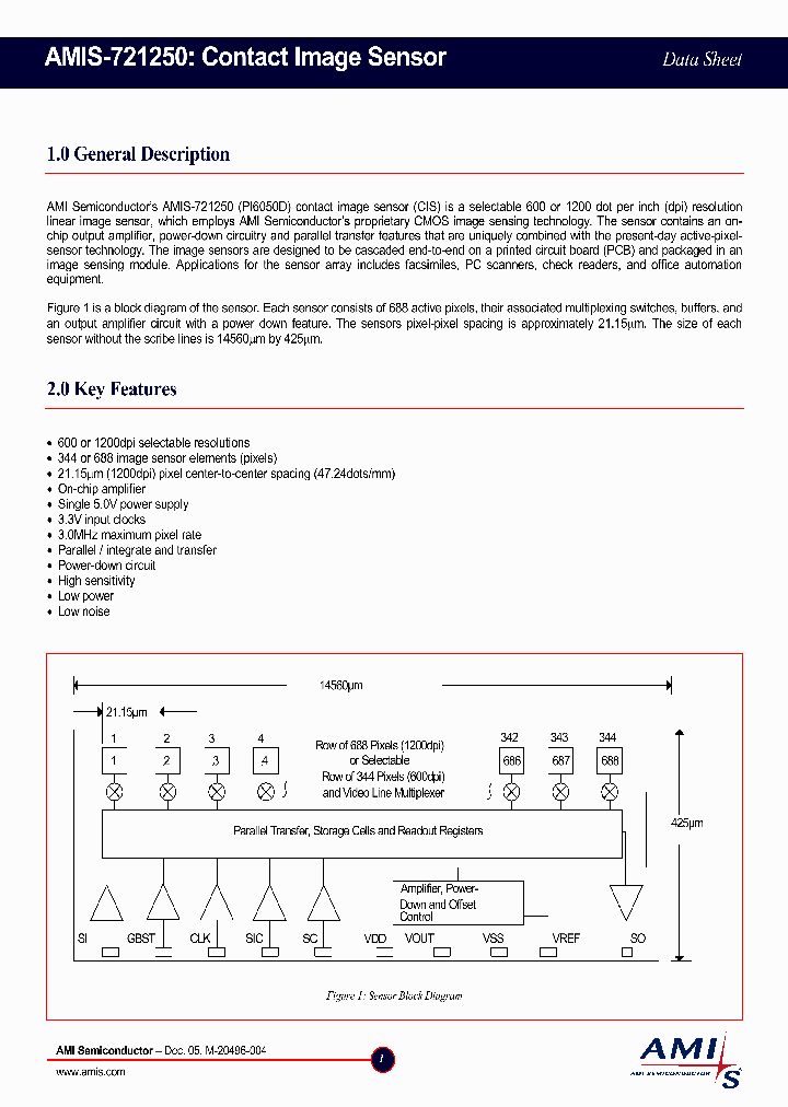 AMIS-721250_1209617.PDF Datasheet