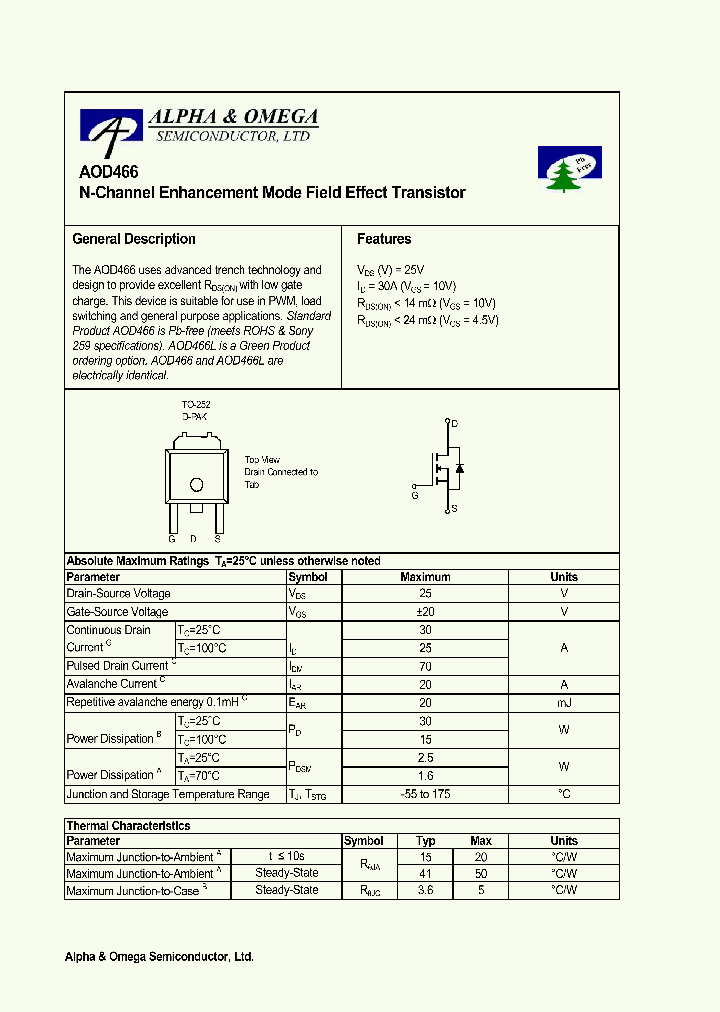 AOD466L_1210264.PDF Datasheet