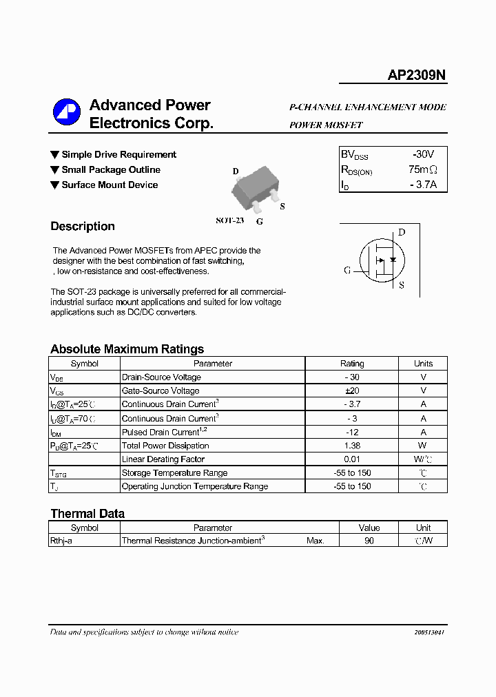 AP2309N_1168461.PDF Datasheet