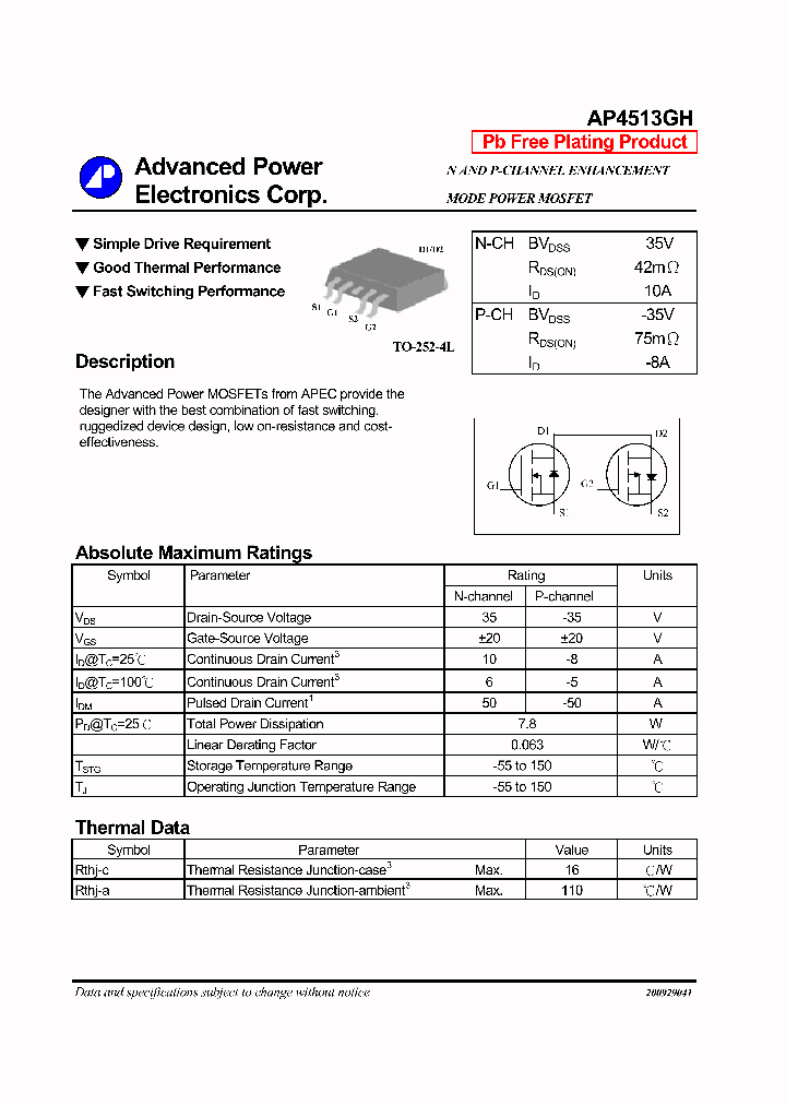 AP4513GH_1098564.PDF Datasheet