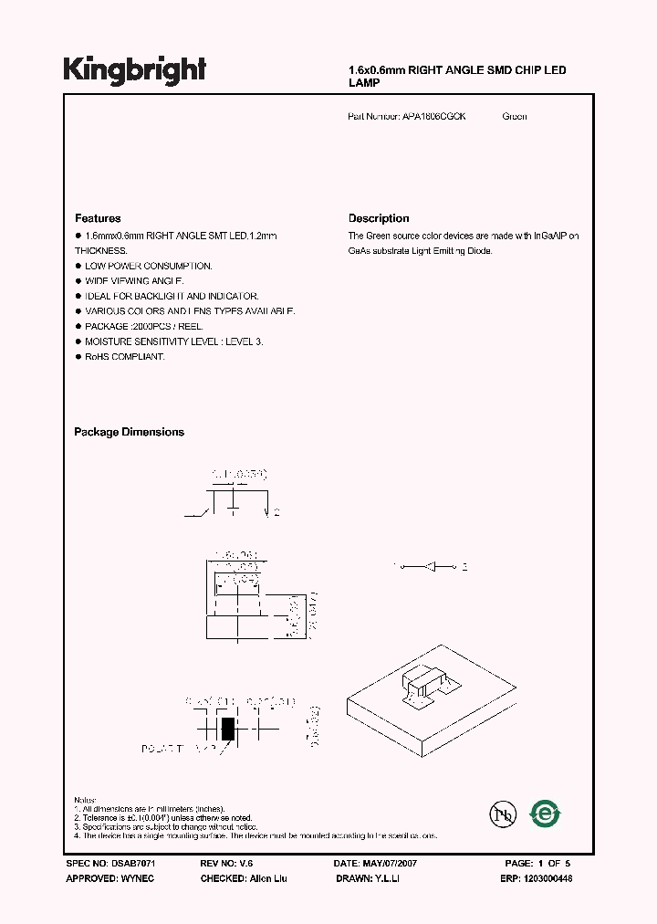 APA1606CGCK_1074648.PDF Datasheet