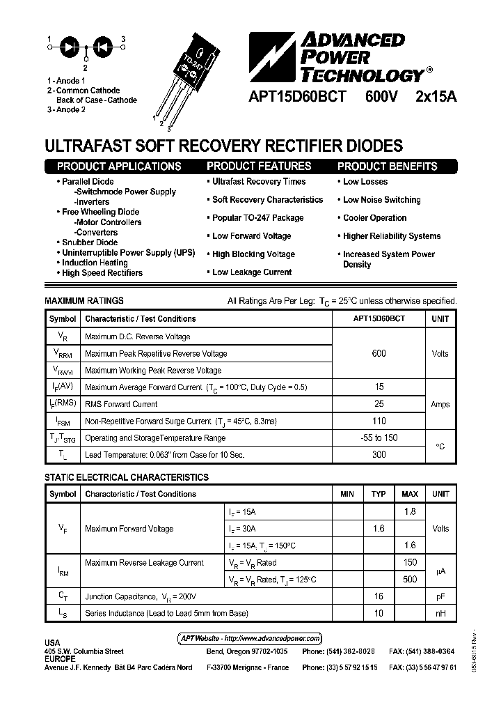 APT15D60BCT_1211369.PDF Datasheet