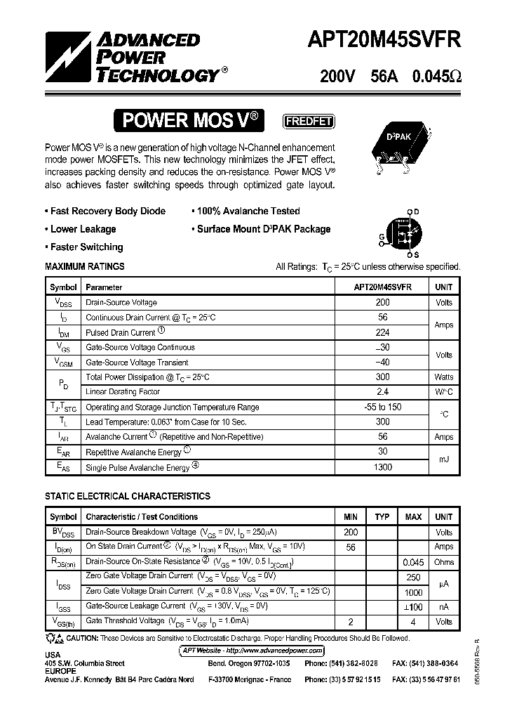 APT20M45SVFR_1211488.PDF Datasheet