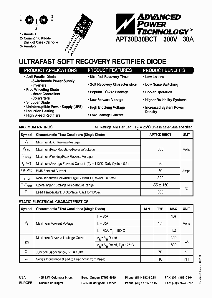 APT30D30BCT_1211548.PDF Datasheet