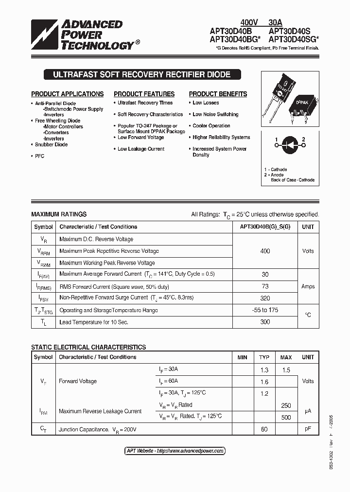 APT30D40SG_1211553.PDF Datasheet