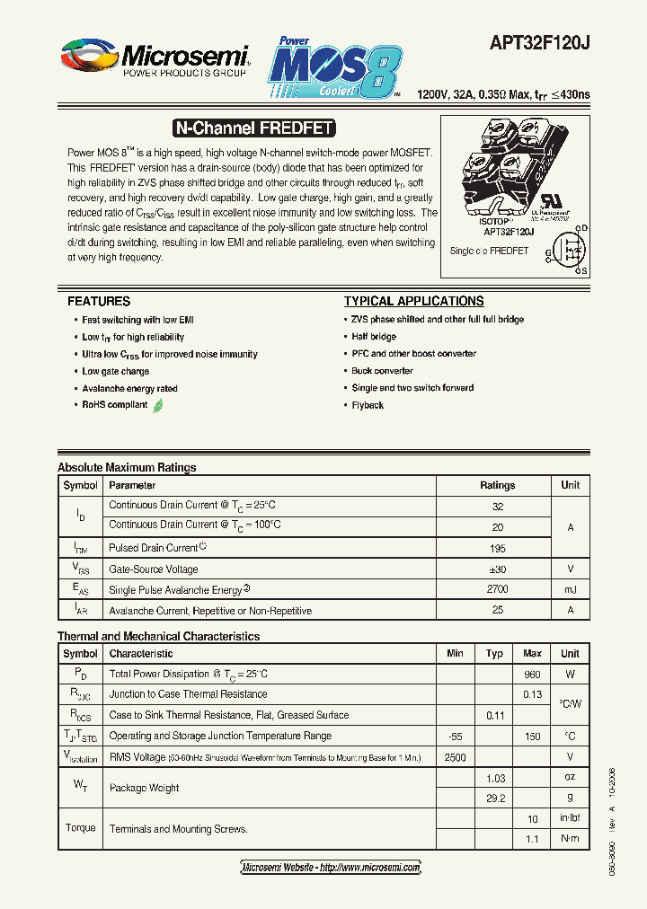 APT32F120J_1211631.PDF Datasheet