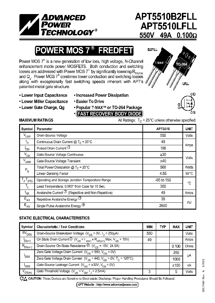 APT5510LFLL_1211791.PDF Datasheet