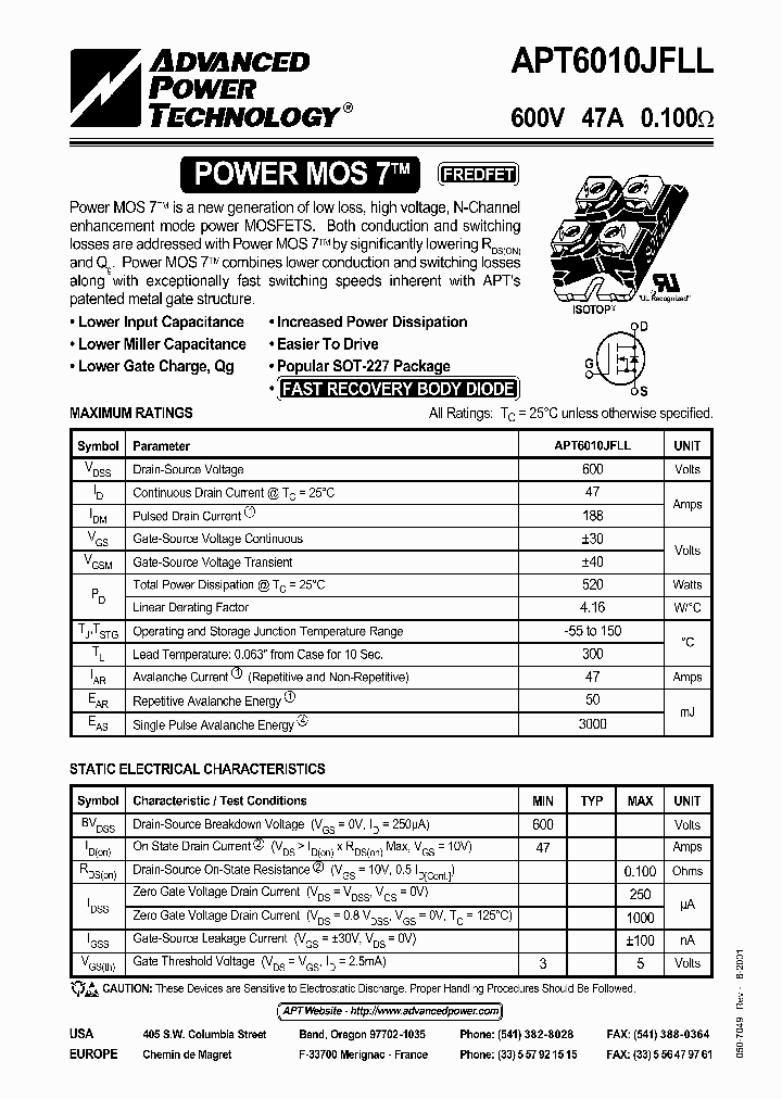 APT6010JFLL_1066723.PDF Datasheet