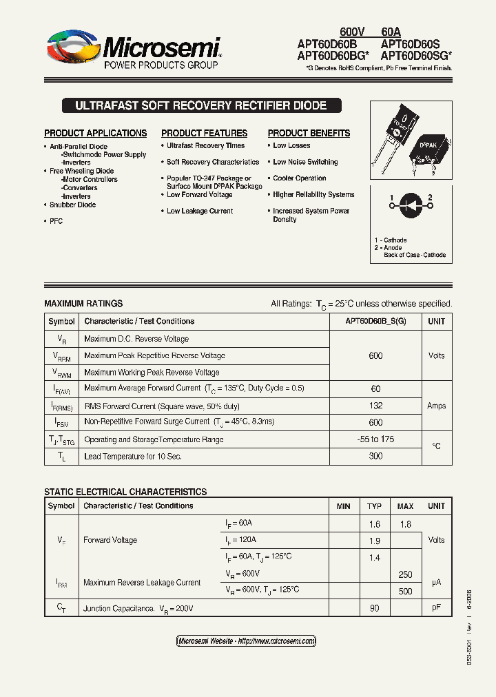 APT60D60SG_1211885.PDF Datasheet