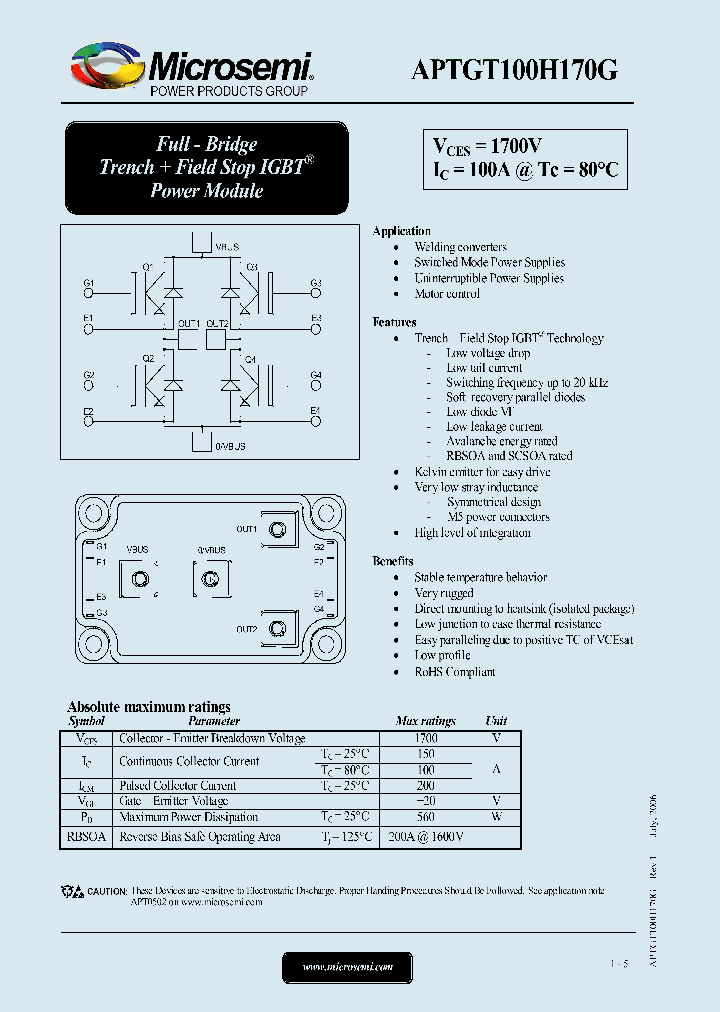 APTGT100H170G_1212298.PDF Datasheet