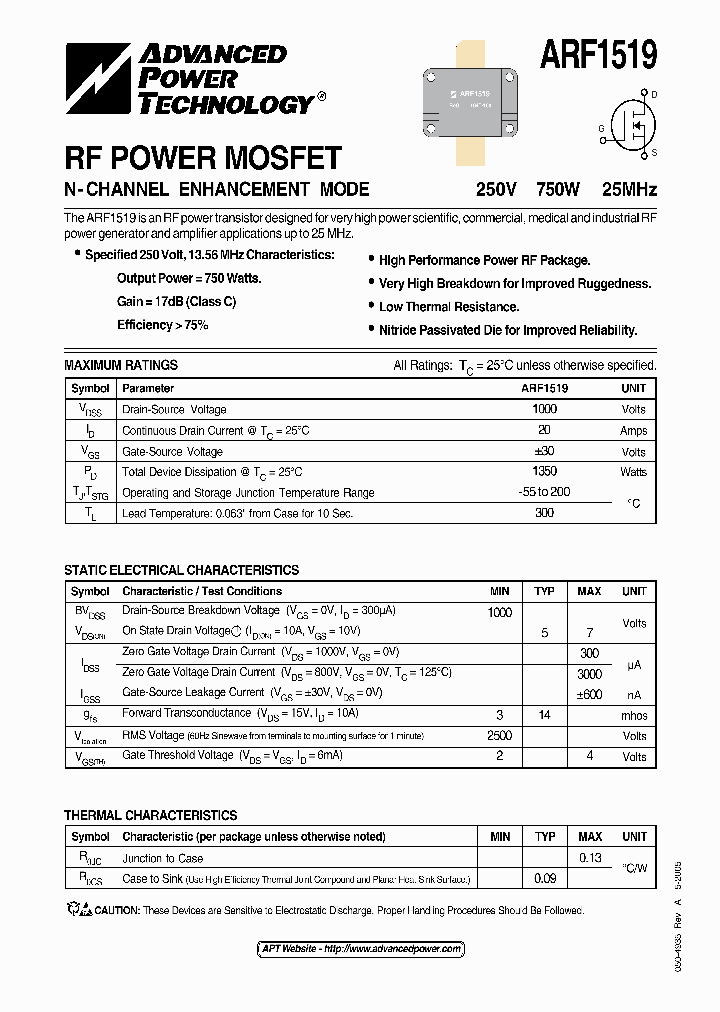 ARF1519_1169237.PDF Datasheet