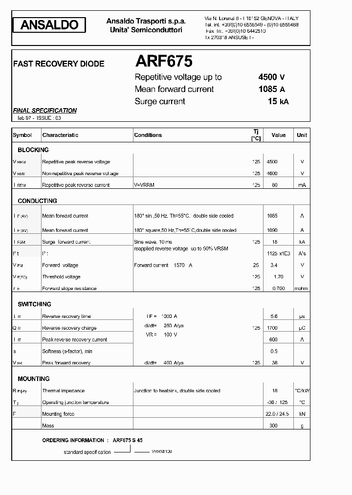 ARF675S45_1212976.PDF Datasheet
