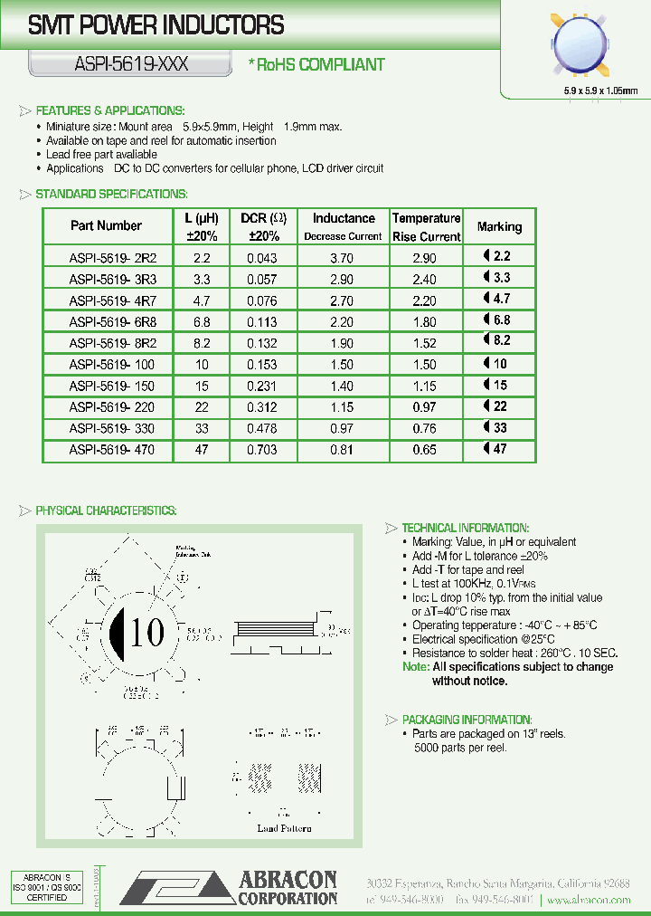 ASPI-5619-XXX_1213558.PDF Datasheet