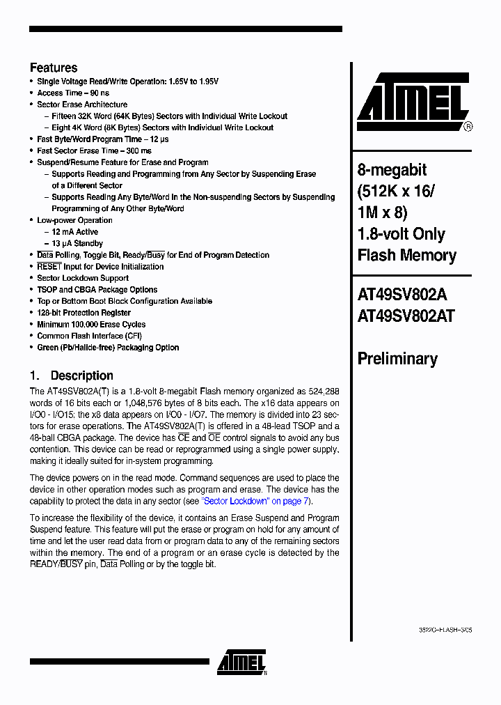 AT49SV802A-90CI_925000.PDF Datasheet