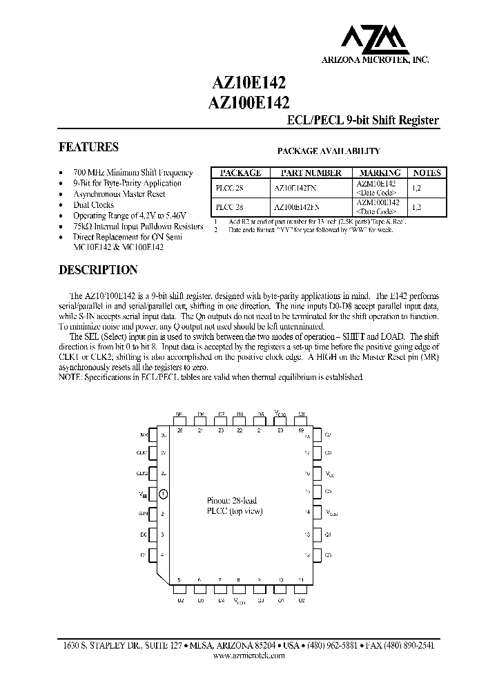 AZ10E142FN_1215019.PDF Datasheet