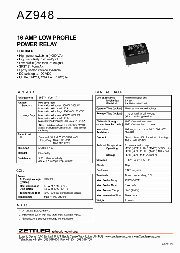 AZ948-AT-5D_1215174.PDF Datasheet