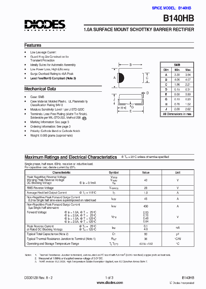 B140HB1_1215273.PDF Datasheet