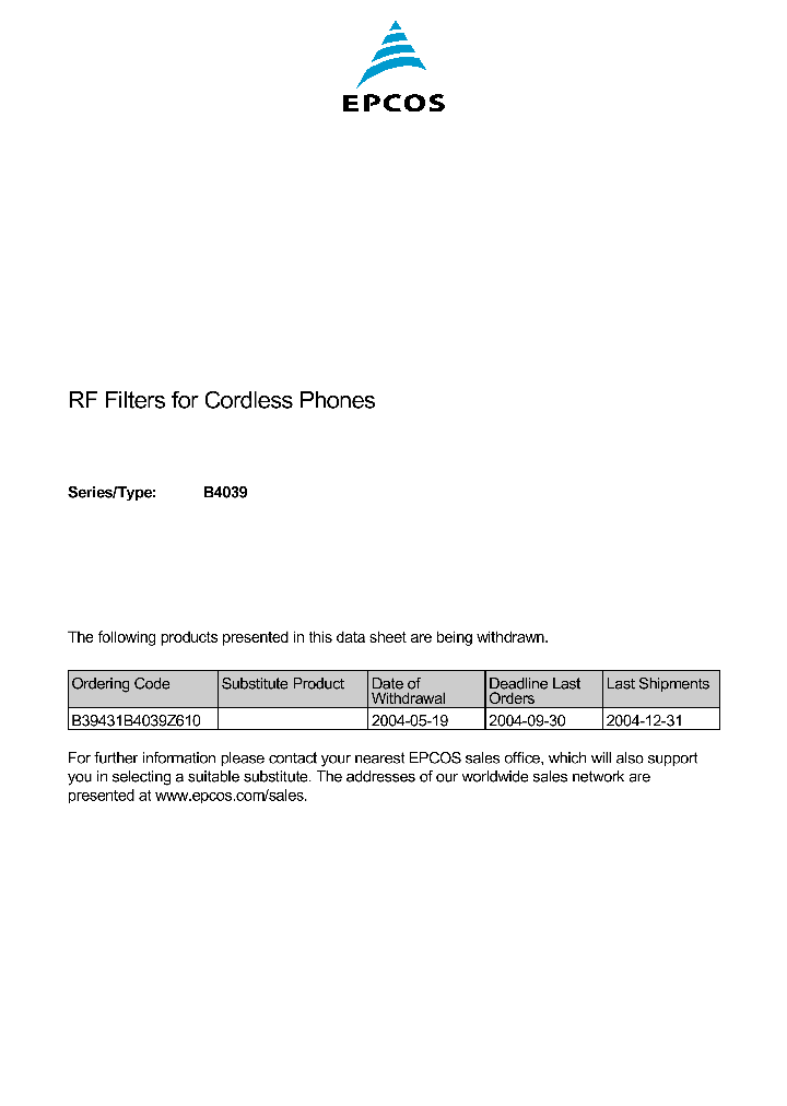 B39431-B4039-Z610_1174778.PDF Datasheet