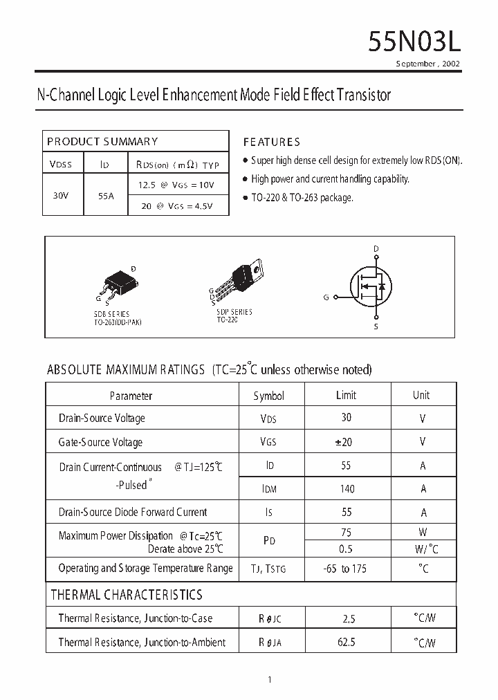 B55N03L_1216082.PDF Datasheet