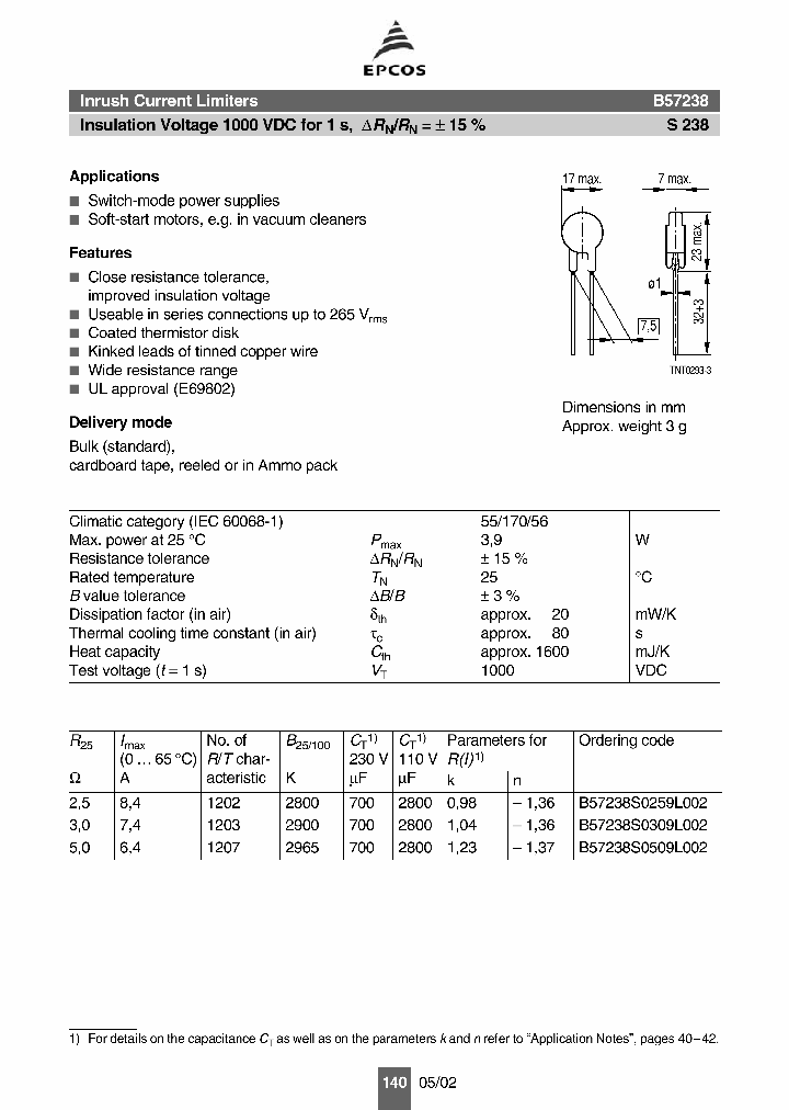 B57238S0509L002_1216095.PDF Datasheet