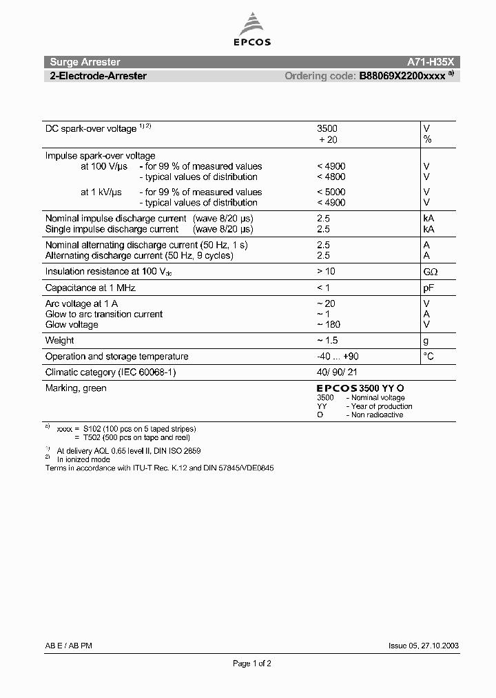 B88069X2200_1216504.PDF Datasheet