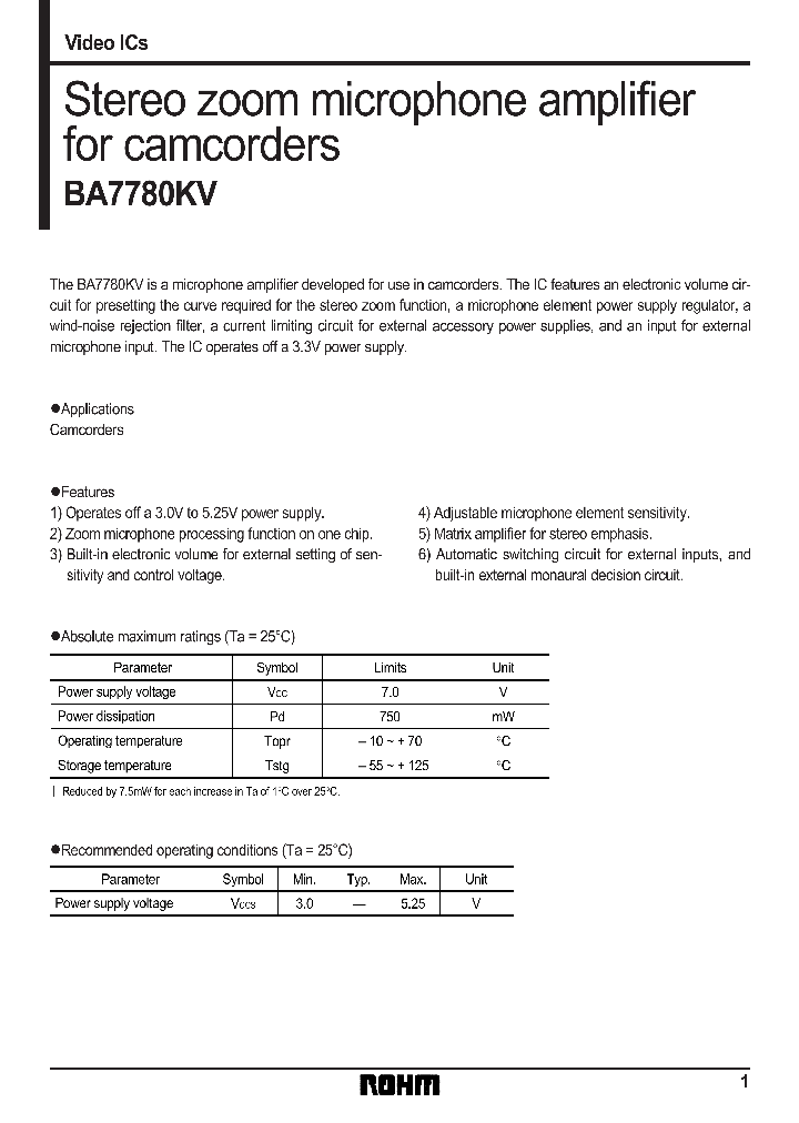 BA7780KV_1216971.PDF Datasheet