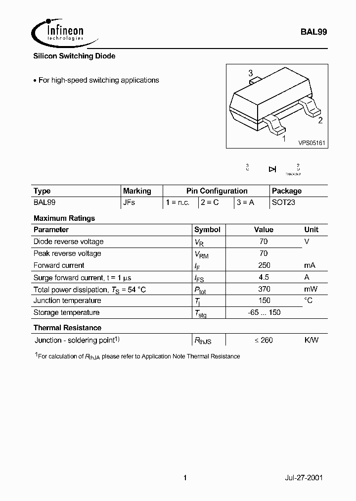 BAL99_1152595.PDF Datasheet