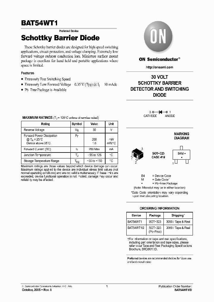 BAT54WT105_1217439.PDF Datasheet