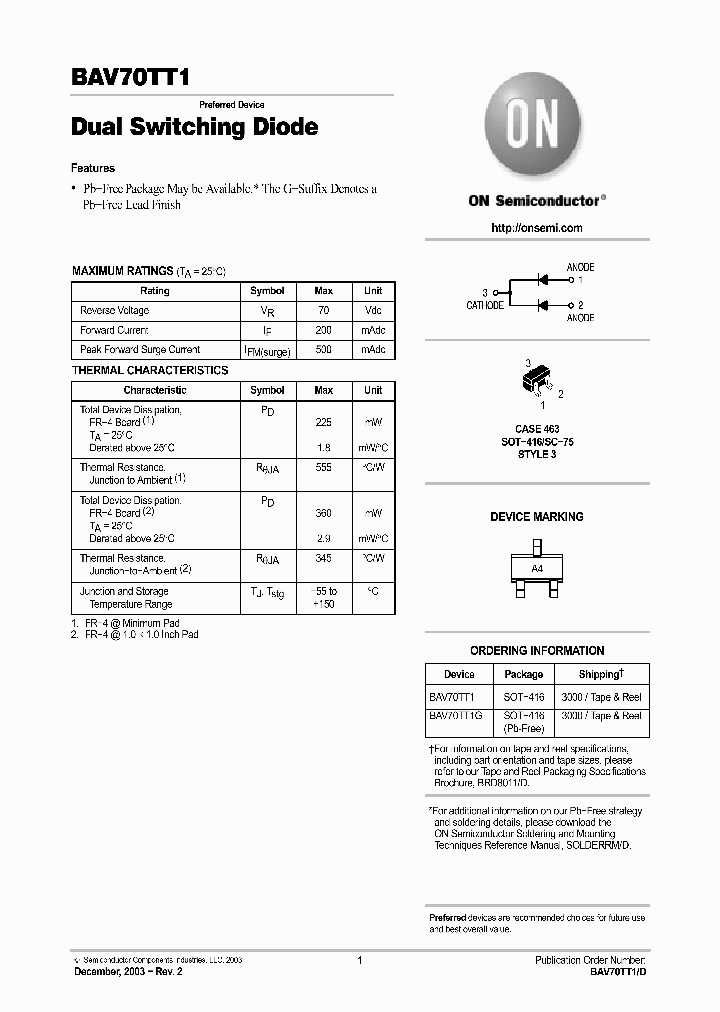 BAV70TT1_1108343.PDF Datasheet