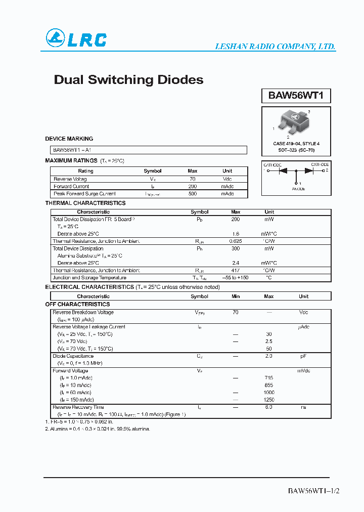 BAW56WT1_1107293.PDF Datasheet